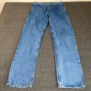 J. Galt Jeans Womens Medium Blue Denim Medium Wash Pockets Mid Rise Straight Leg